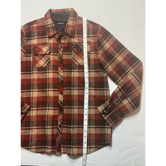 Brixton Button Up Flannel Shirt Medium Workwear Grunge Cabin Cabincore Forklore - Picture 5 of 5